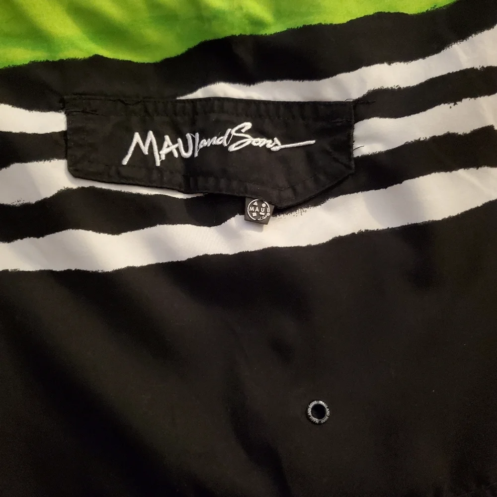 Maui & Sons Men's Swim Trunks Beach Surf Shorts Hawaiian Board Shorts 36” Waist